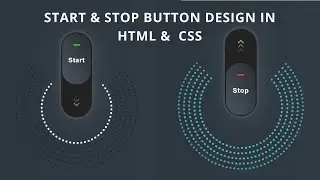 Start & stop button design using html css javascript | WebEffectAnimation