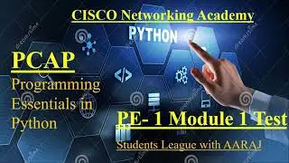 Cisco Programming Essentials in Python - PCAP | PE 1 Module 1 Test |  CISCO Python Essential.