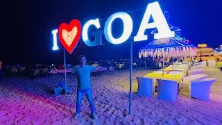Goa ki night life at  calangute beach || full enjoyment 😎😍|| Goa vibes 