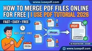 How To Merge PDF Files Online For Free | I Use PDF Tutorial 2026