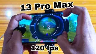 IPHONE 13 PRO Max🥶 120 FPS ❤️ | BEST HANDCAM 5 Finger + Gyroscope 🔥 PUBG MOBILE