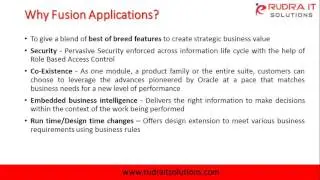 Oracle Fusion HCM Cloud Interactive Session @Rudra IT Solutions