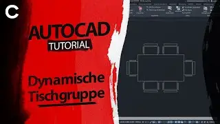 Dynamische Blöcke in AutoCAD - dynamische Tischgruppe - AutoCAD Tutorial Deutsch