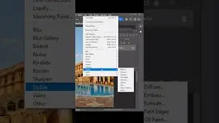 Create Realistic Architectural Style Sketches in Photoshop 2024 #photoshop  #shorts