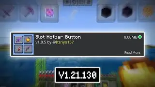 Slot Hotbar Buttons Mod For MCPE 1.21+ | Best PvP Pack 🔥