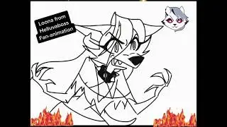 Loona from Helluvaboss fananimation process👍🏾🔥💕