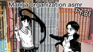 Manga organization asmr 🏯// Setup// Manga collection tiktoks pt.81 📘📚