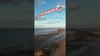 port hedland view drone shot