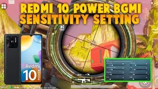 REDMI 10 POWER BGMI SENSITIVITY SETTING || REDMI 10 POWER PUBG SENSITIVITY SETTING || SENSITIVITY