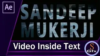 Video Inside Text | Clipping Mask In After Effects | Create Text Effect Inside Video In AE