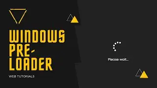 Designing the Windows Pre Loader Using CSS3 and HTML5 | Web Tutorials