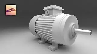 Hard Surface 3D Modeling in Nomad Sculpt | Motor Timelapse