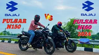 PULSAR N160 2024 VS PULSAR N150 2024 || DRAG RACE ||🔥UNEXPECTED RESULT ||