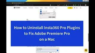 How to Remove Insta360 Premiere Pro Plugin | Fix for Freezing Media Import with 