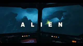 Alien LV426 Ambience: Nostromo's Window View with Rainstorm! (No Facehugger Version)🌌🛸