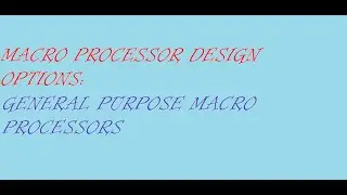 GENERAL PURPOSE MACRO PROCESSOR