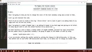 Changing random colors to the text  using javascript