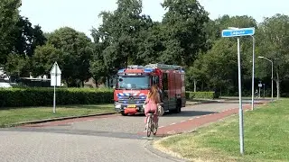 PRO1 | Aankomst brandweer Lelystad in de wijk Lagune voor een meting TS 25-5131