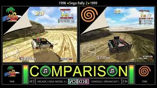 Sega Rally 2 (Arcade vs Dreamcast) Side by Side Comparison