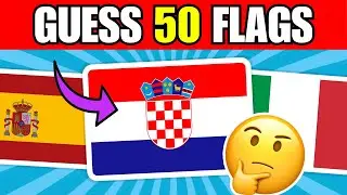 🚩 Guess the Country by the Flag Quiz 🌎 | Can You Guess 50 Flags?