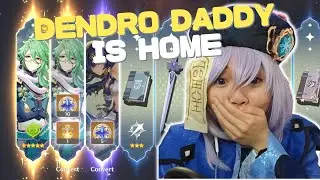 When the QIQI COSPLAY manifests the BEST wishing luck for Baizhu... | Genshin Impact 3.6