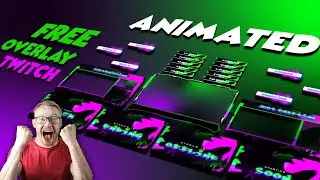 Animated Twitch overlay Design | Full Overlay Design Speed art | After Effects & Photoshop 🔥🔥