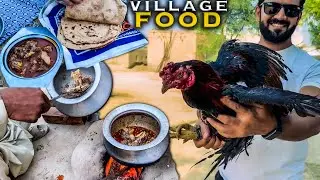 Village Food DESI KUKAR 🐓 1 Day in my Village | Food, Farm & Village Tour