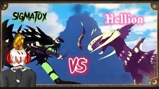 Sigmatox vs Hellion Warden! | Creature of sonaria|