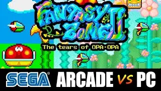 Fantasy Zone II - The Tears of Opa-Opa - SEGA ARCADE vs PC: Arcade (System E & System 16C), PC Trial