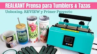How to Sublimate Skinny Tumblers with REALKANT Tumbler & Mug Press | Unboxing, Review and Tutorial