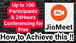 Jio meet App Tutorial, How to use Jio Meeting for unlimited video conferencing..