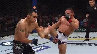 Tony Ferguson vs Michael Chandler UFC Knockout | Slow Motion