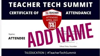 How to Add Name in Teacher Tech Summit Certificate | Add Text in pdf file using android phone