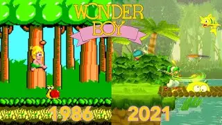 Evolution of Wonder Boy Games 1986-2021 | Wonder Boy - Wonder Boy: Asha In Monster World