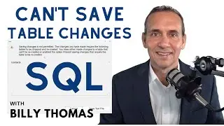 SQL Server SSMS Saving changes is not permitted.