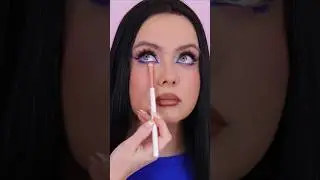 Идея макияж с синим цветом 💙 как вам? #макияж #визажист
