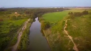 DJI Phantom 3 Litchi app  7000m low altitude Nahal Alexander a river in Israel