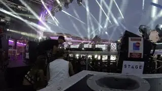 The beginning of our show, Stage Mallorca July 2015 (opening for Martin Garrix)