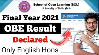 Sol Final Year *Result Declared* 2021 | Du Sol Result 2021