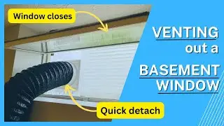 Awning / Hopper Window Exhaust Vent Kit - for lasers and portable ac units