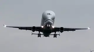 Airbus Beluga XL landing at Hamburg Finkenwerder!