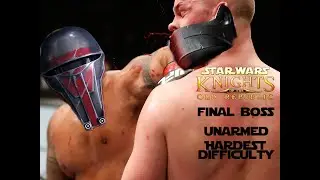 Star Wars KOTOR Unarmed: Darth Malak Final Boss (HARDEST Difficulty)
