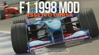 Assetto Corsa F1 1998 Mod - Alexander Wurz’s Epic Start at Barcelona!