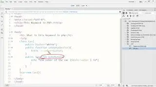 11. PHP $this Keyword | Learn Complete Web Development Course Using PHP/MySQL