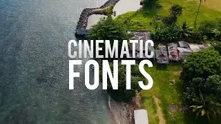 10 Best Cinematic Fonts 🙂 For Editing || Crazy Arun Tech
