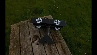 SKippy's Guillow's Fokker DR1 Triplane - Maiden Flight