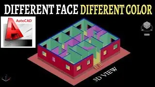Color face command - solid editing | AutoCAD 3D
