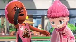 My teammate made me crash out over Switch Sports Basketball
