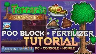 Terraria 1.4.4 NEW Poo Blocks + Tree Fertilizer 