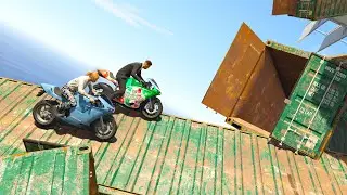 КИТАЙСКИЕ ПАРКУРЫ ВЕРНУЛИСЬ! ПАРКУР НА ГОРЕ ИЗ КОНТЕЙНЕРОВ В GTA 5 ONLINE